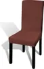 vidaXL Stretch Chair Covers Straight 6 ks. Hnedé Náhľad obrázku produktu 1