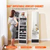 SucceBuy 360° otočná zrkadlová skrinka na šperky, so Náhľad obrázku produktu 2