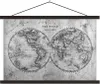 MuchoWow® Textilposter Weltkarte - Vintage - Papyrus - Produktbild-Vorschau 1