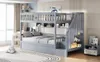 Sweiko Lit en bois 90x200CM, Sous-lit hydraulique, Escalier Voir les images du produit 18