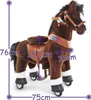 PonyCycle cavallo a pedali marrone scuro per bambini di 3-4 Anteprima dell’immagine prodotto 2