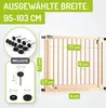 BOMI® Türschutzgitter Miko ohne Bohren 63–161 cm | Produktbild-Vorschau 2