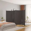 The Living Store 4 ks. Paravent hnedá 346x180 cm látka Náhľad obrázku produktu 2