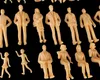 Modellbau Figuren 1:24 | Architektur Figuren (100 Stück) Produktbild-Vorschau 3
