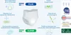 Diagrams and text explaining the features of incontinence pants. Produktbild-Vorschau
