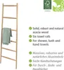 WENKO Handtuch Leiter ACINA Holz Halter Aufbewahrung Bad Produktbild-Vorschau 2