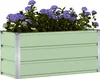 vidaXL květináč zelený 100 x 40 x 45 cm ocelový Náhled obrázku produktu 2