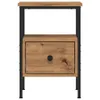 vidaXL Comodino rovere artigianale 34x36x50 cm Materiale a Anteprima dell’immagine prodotto 3