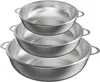 Küchensieb, Set von 3, Pasta Sieb mit Griff, Colander für Produktbild-Vorschau 1