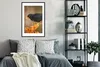 MuchoWow® Gerahmtes Poster Vogel - Amsel - Winter - Eis - Produktbild-Vorschau 2