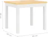 vidaXL Set di 4 sedute per bambini bianco e beige MDF Anteprima dell’immagine prodotto 9