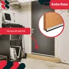 KOTARBAU® 2 pezzi Paraspifferi Sottoporta PVC 100 cm Bianco Anteprima dell’immagine prodotto 4