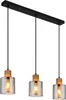 Globo Lighting Hängeleuchte Metall schwarz matt, 3x E27 Produktbild-Vorschau 1