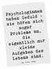 Mr. & Mrs. Panda Postkarte Spruch Geduldige Psychologin - Produktbild-Vorschau 1