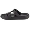 Crocs Getaway Strappy Damen Komfort-Pantoletten Schwarz Produktbild-Vorschau 2