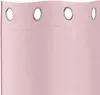 vidaXL Verdunkelungs-Vorhänge mit Ringen 2 Stk. Babyrosa Produktbild-Vorschau 5