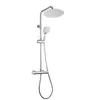 JOHO 304 Edelstahl Duschset mit Thermostat Duscharmatur Produktbild-Vorschau 1