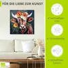 ARTland Leinwandbild Stier mit Kranz Größe: 40x40 cm Produktbild-Vorschau 2