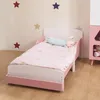 Kinderbett Weiß-Rosa mit Rausfallschutz & Lattenrost, Produktbild-Vorschau 4