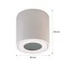 MasterLED Aufbaustrahler GU10 rund Ø80x84mm 35W IP54 Weiß - Produktbild-Vorschau 4