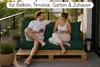 Amilian Palettenkissen Set 3-tlg. 120x60 cm + 2x 40x60 cm Produktbild-Vorschau 3