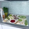Spritzschutz Herdabdeckplatte Schneidebrett aus Glas Produktbild-Vorschau 2