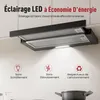 LEVIVO A+++ Hotte plate 60cm à recyclage d'air & évacuation Voir les images du produit 4