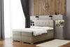 Boxspringbett Schlafzimmerbett ABELT 140x220cm in Stoff Produktbild-Vorschau 1