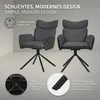 ML-Design Esszimmerstühle drehbar 6er Set Anthrazit Produktbild-Vorschau 3