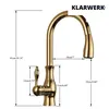 KLARWERK® NAVIS | Edelstahl ausziehbare Küchenarmatur Gold Produktbild-Vorschau 8