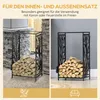 HOMCOM Kaminholzregal mit Kaminbesteck Brennholzregal Produktbild-Vorschau 6