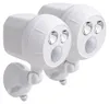2er Set Außenstrahler, Bewegungsmelder, weiß, Akku, H 10 cm Produktbild-Vorschau 1