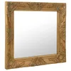 vidaXL Lustro ścienne w stylu barokowym 50x50 cm Złote Podgląd zdjęcia produktu 1