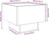 vidaXL Nachttisch mit Infinity-LED Weiß 40x40x30 cm Produktbild-Vorschau 8