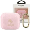 Guess Apple AirPods 3 Cover Glitter Pink Transparent Produktbild-Vorschau 1