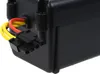 A close-up view of a black electronic device with a connector and wires. Voir les images du produit