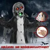HOMCOM Halloween Dekoration Skelett mit Rot Leuchtende Produktbild-Vorschau 6