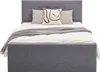 A bed with pillows and a blanket, set against a white background. Produktbild-Vorschau