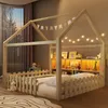 Letto per bambini Merax 140x190 cm, con sponde, striscia Anteprima dell’immagine prodotto 1