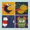 Set da 4 Relaxdays, contenitori per bambini, animali e Anteprima dell’immagine prodotto 7