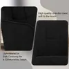 Close-up shots of a black upholstered chair, highlighting its fabric texture and stitching. Produktbild-Vorschau