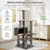 COSTWAY škrabadlo veľké 151 cm, mačací strom s plošinami, Náhľad obrázku produktu 4