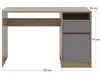 A studio shot of a desk with dimensions indicated. Náhled obrázku produktu