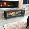 DanDiBo Étagère à bois de cheminée intérieure avec banc Voir les images du produit 7