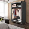 Armadio pieghevole Intirilife 108x45x170 cm in GRIGIO MAUS Anteprima dell’immagine prodotto 4