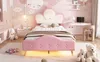 Łóżko dziecięce z tapicerką, oświetleniem LED, metalowymi Podgląd zdjęcia produktu 12