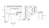 Diagrams of two desks with dimensions indicated. Produktbild-Vorschau