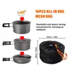 Camping-Kochgeschirr-Set, Topf, Bratpfanne, Produktbild-Vorschau 9