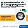 Exquisit Waschmaschine WA8014-340A weiss | 8 kg | 1400 Produktbild-Vorschau 2