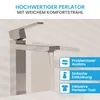 Bächlein Wasserhahn hoch fürs Bad in kantigem Design – Produktbild-Vorschau 2